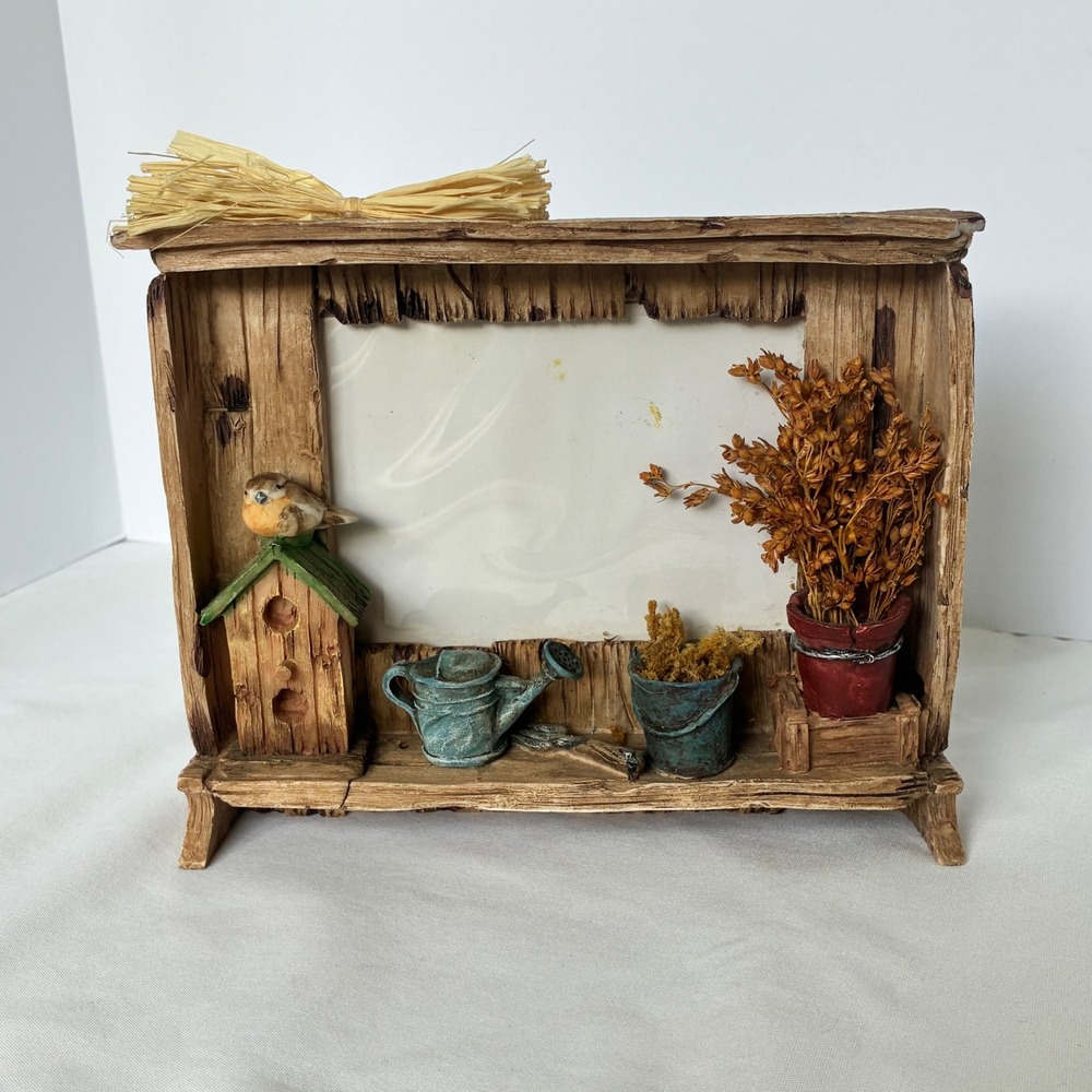 Hermitage Pottery Picture Frame Garden 3D Rustic Farmhouse Country Cottage